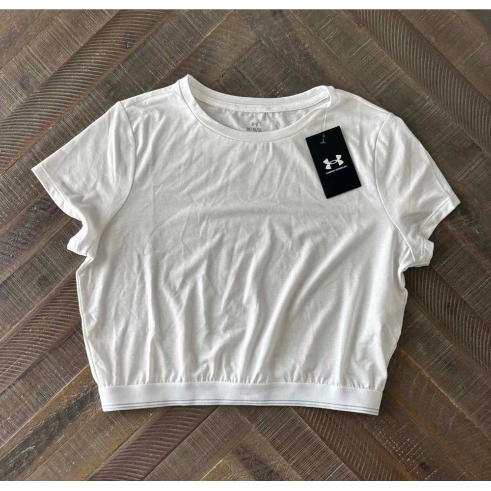 Under Armour Womens Loose Crop SS T-Shirt Athletic Top Medium NWT